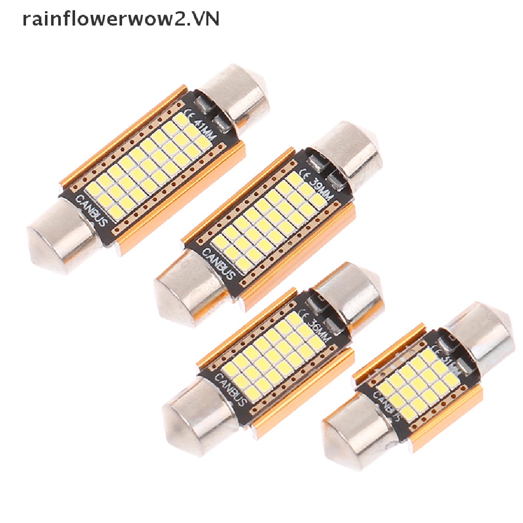 Bóng Đèn LED Siêu Sáng 31mm 36mm 39mm 41mm C5W C10W C3W Chuyên Dụng Cho Xe Hơi
