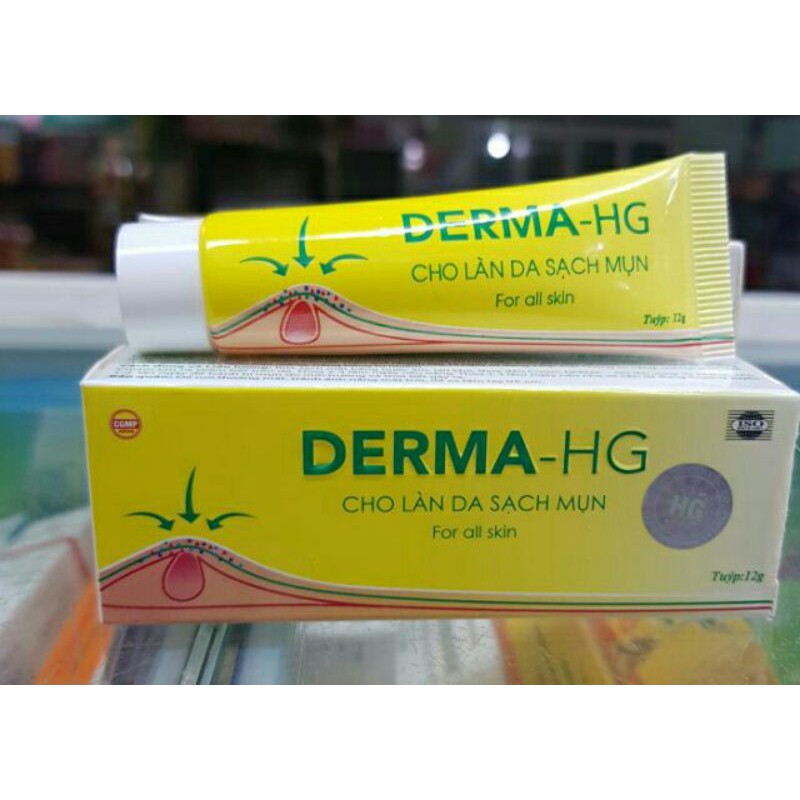 Derma HG Cho Làn Da Sạch Mụn Tuýp 12g