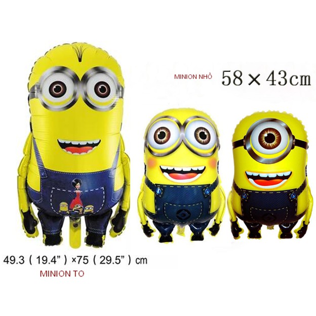 Bong bóng hình MINIONsize 58cm/75cm bong bóng trang trí sinh nhật Phụ kiện trang trí sinh nhật happy birthday