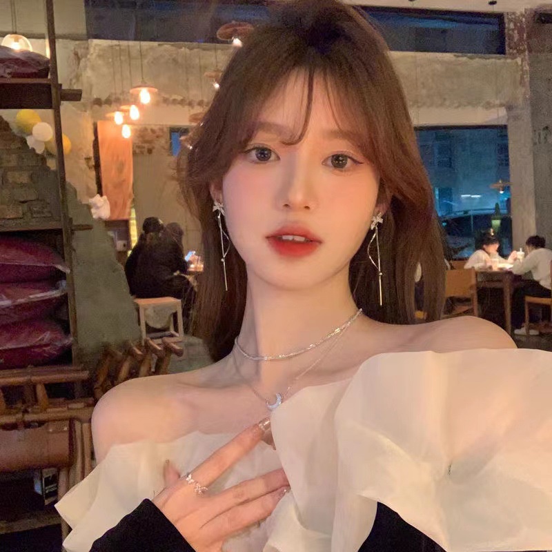 Khuyên Tai Tua Rua Nơ Thời Trang Đơn Giản Sang Trọng Đa Năng Dành Cho Nữ