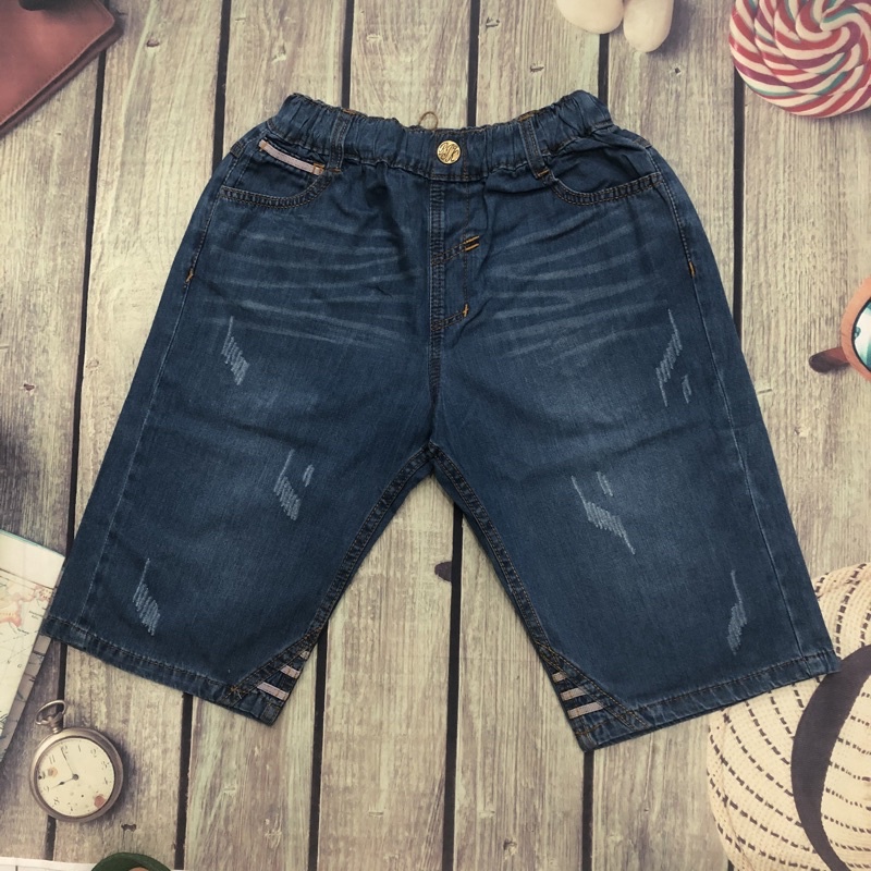 Quần Short Bò Bé Trai Từ 8-15 Tuổi, Quần Short Jeen Trẻ Em Bigsize Từ 32 -55 Kg