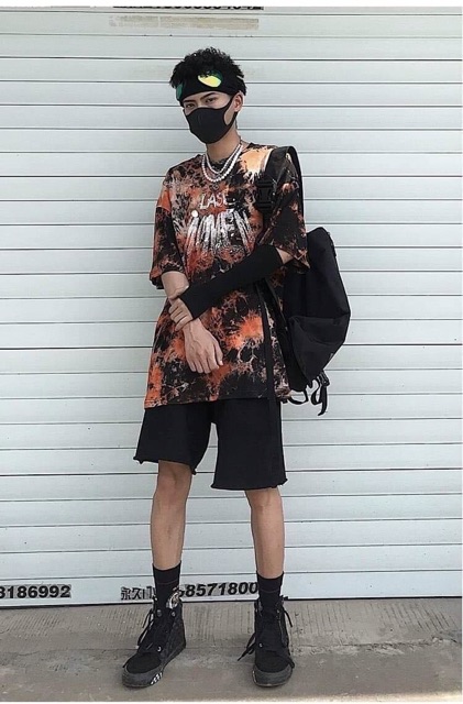 ✅Áo thun unisex loang màu LAST MOMENT kèm ảnh thật✅