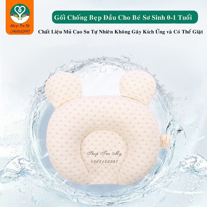 Gối Cao Su Non Cho Bé Chống Méo Đầu Từ 0-12 Tháng Tuổi DD138