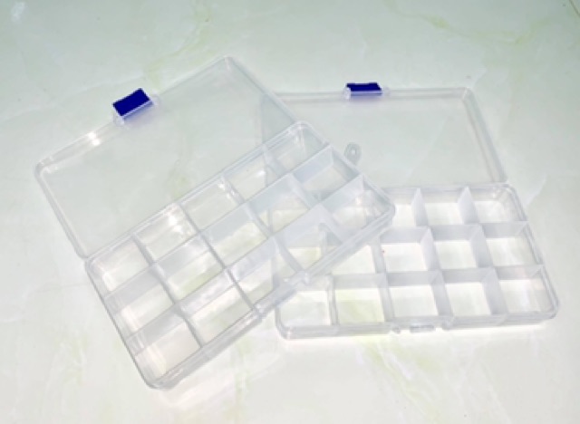 Bộ 2 hộp nhựa 15 ngăn.