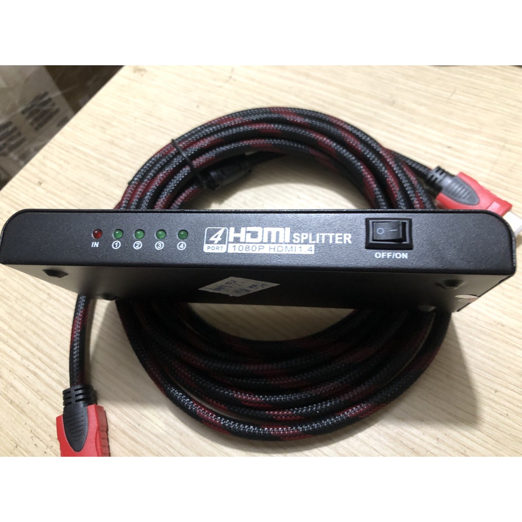 Hub HDMI, Bộ chia HDMI 1 ra 4 , 1 ra 2 UHD 4Kx2K cho PC,DVD,PS3,TV