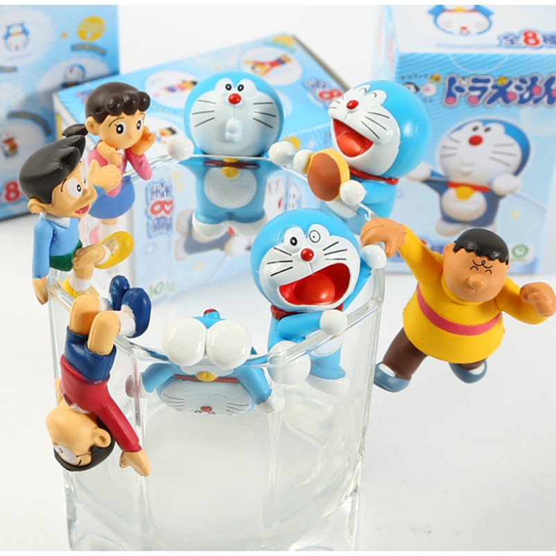 Set 8 Mô Hình Đồ Chơi Nhân Vật Doraemon