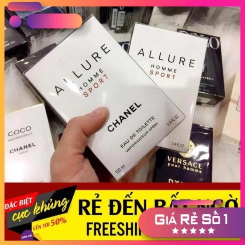 4[CHÍNH HÃNG] - [FREESGIP] - Nước Hoa Nam Nữ Thơm Lâu Allure Homme Sport 100ml | Thế Giới Skin Care