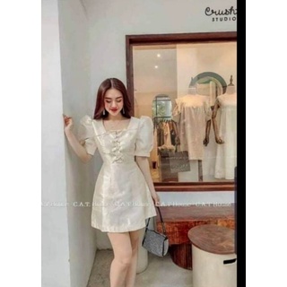Đầm dự tiệc tay phồng cao cấp