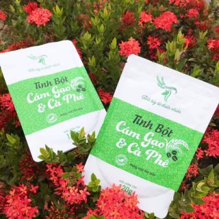 Combo 10 gói tinh bột cám gạo cà phê tắm trắng