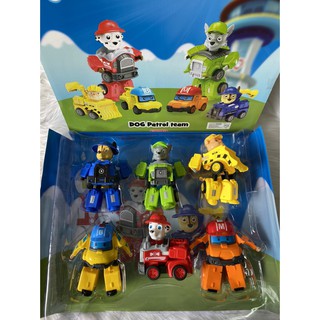 Đội chó cứu hộ biến hình xe robot
