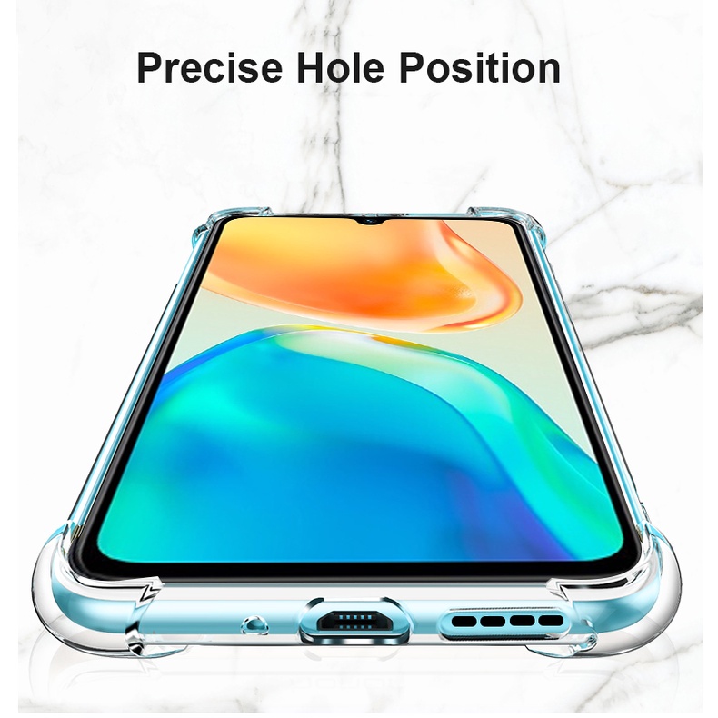 Ốp Điện Thoại TPU Silicon Mềm Bo Viền Màu Trong Suốt Chống Sốc Cho VIVO T1 5G