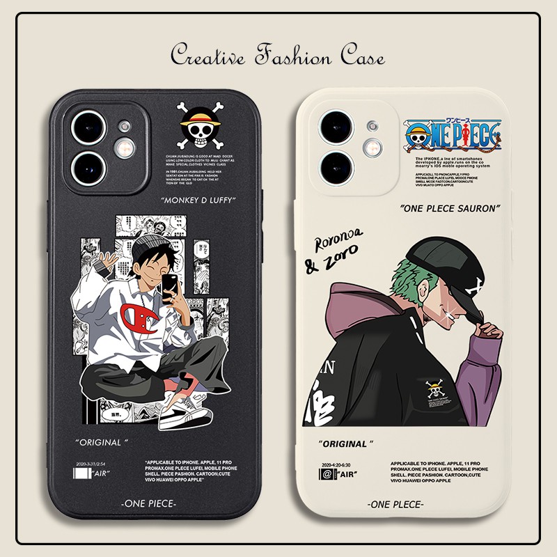 Ốp lưng IPhone  cạnh vuông One Piece BVC 6/6plus/6s/6splus/7/7plus/8/8plus/x/xr/xs/11/12/13/14/pro/max/plus/promax BVC83