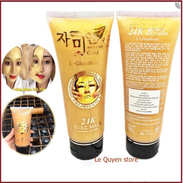 [CHÍNH HÃNG] Mặt nạ gel lột trắng da dát vàng 24k Hàn Quốc - Gold Mask L-Glutathione