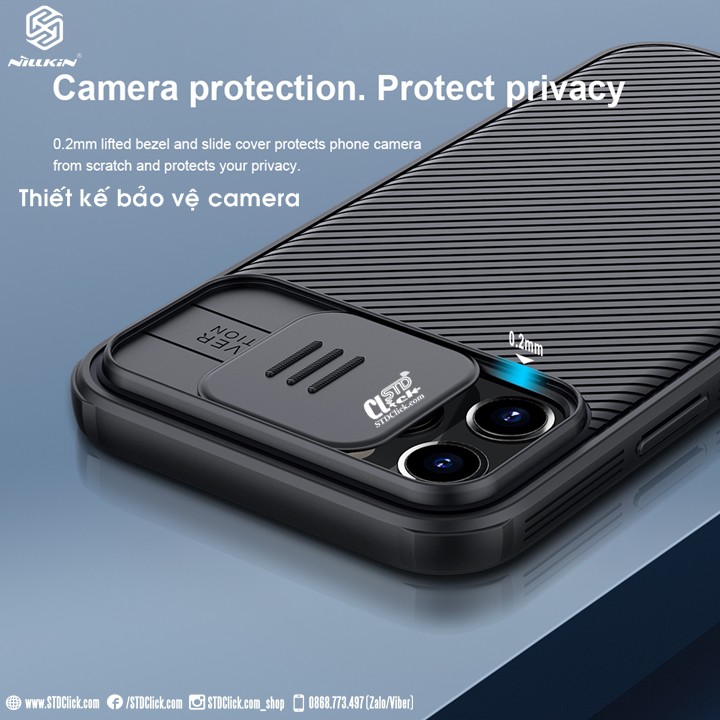 ỐP LƯNG IPHONE 12 PRO MAX NILLKIN CAMSHIELD PRO NILLKIN CHÍNH HÃNG [NEW SALEOFF]