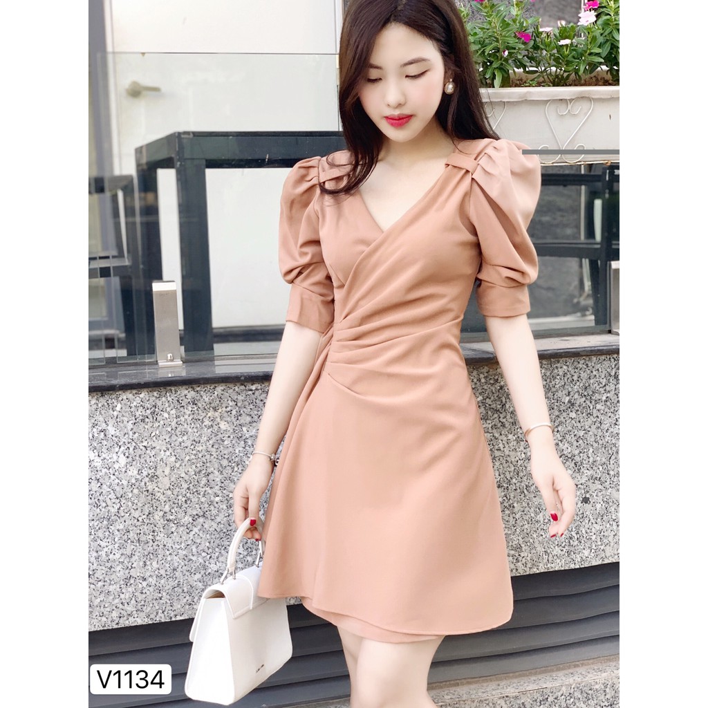 VÁY BE THIẾT KẾ V1134-QUEEN SHOP DOLCE VIVA COLLECTION (ảnh người mẫu và ảnh trải sàn do chính tay chị chủ tự chụp)