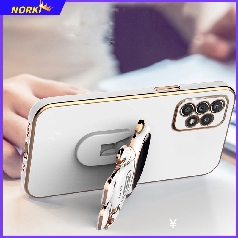 Ốp Điện Thoại Silicon Mềm Có Giá Đỡ Hình Phi Hành Gia Cho Samsung Galaxy A02 A02S A21S A11 A31 A51 A71 A20 A30