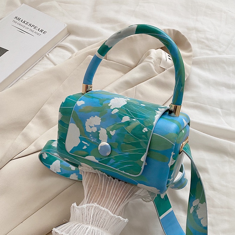 Túi đeo chéo IELGY cỡ nhỏ màu sắc tương phản chất lượng cao thời trang cho nữ