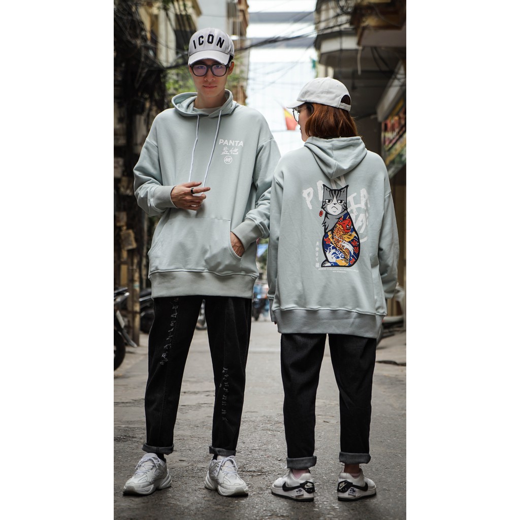 Áo khoác hoodie nỉ N7 có mũ nam nữ oversize thời trang đường phố phong cách Hàn Quốc Hot 2020 Panta