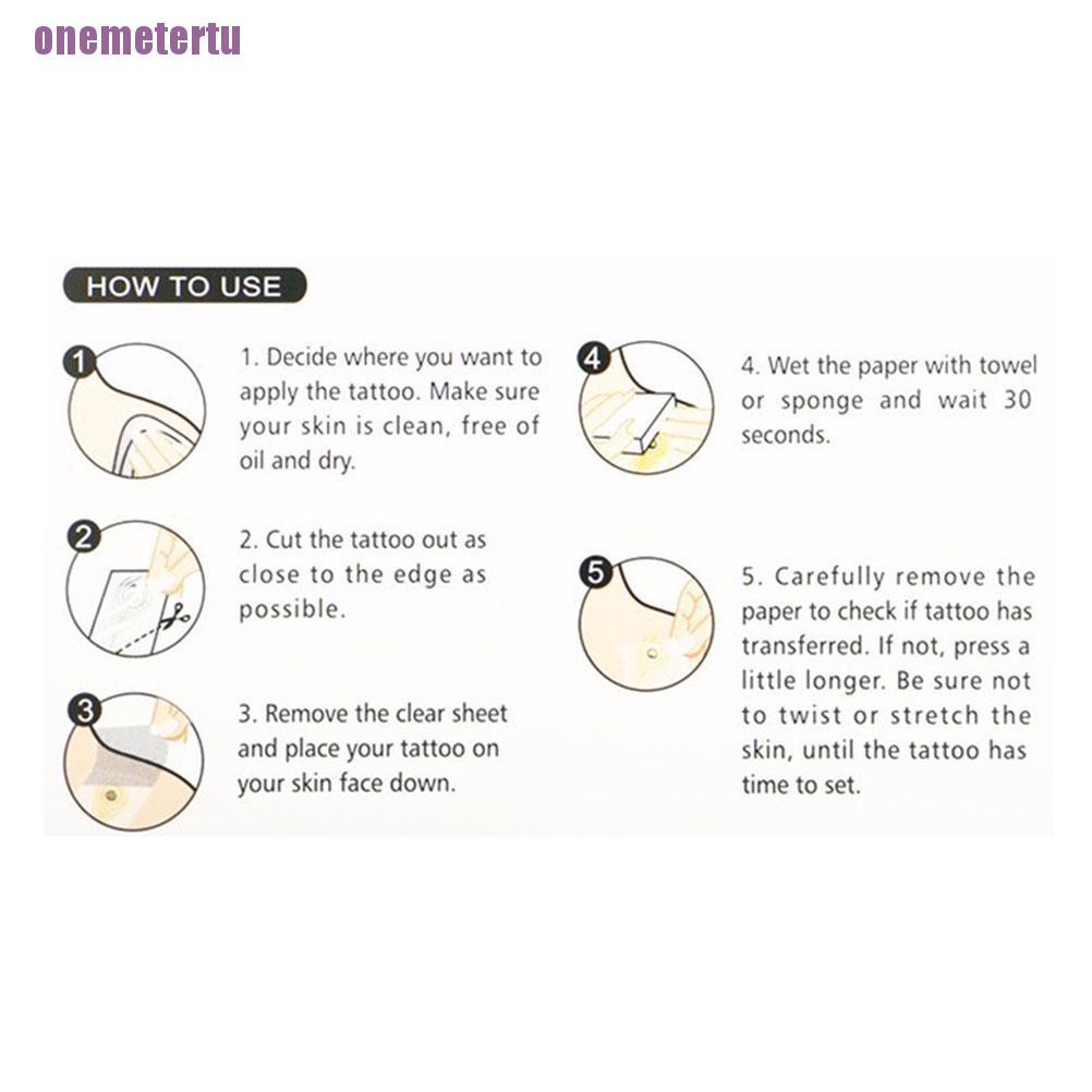 Hình xăm dán tạm thời họa tiết cánh tay 3D độc đáo