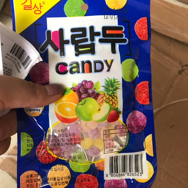 1 gói kẹo ngậm Candy dương trái cây