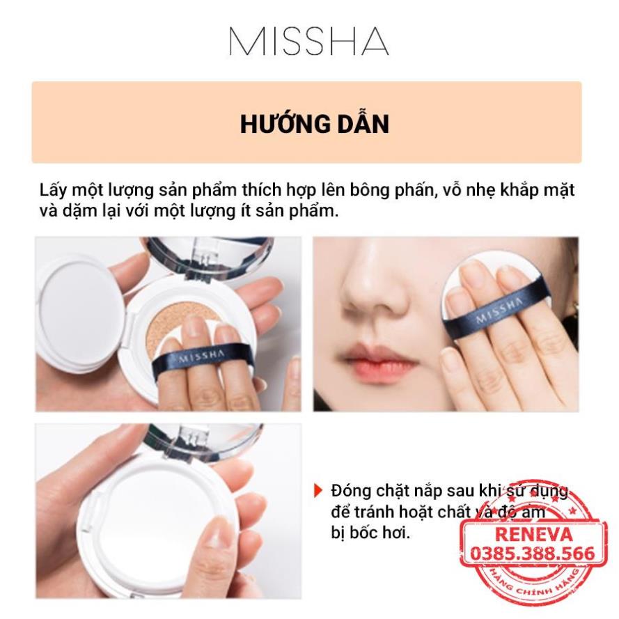 Phấn Nước Missha NEW EDITION Che Phủ Hoàn Hảo M Magic Cushion SPF 50+ PA+++ 15g PNMS01 RENEVA