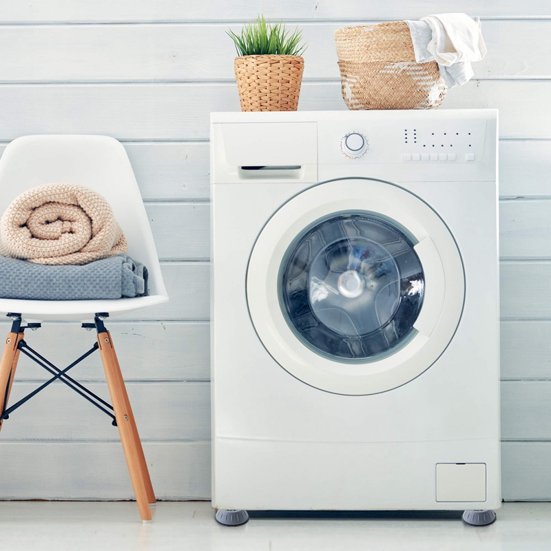 Bộ 4 miếng đệm cao su lót chân máy giặt, tủ lạnh - kệ máy giặt  chống rung chống ồn