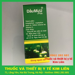 Dầu MÙ U PLUS Thiên Khánh 12ml