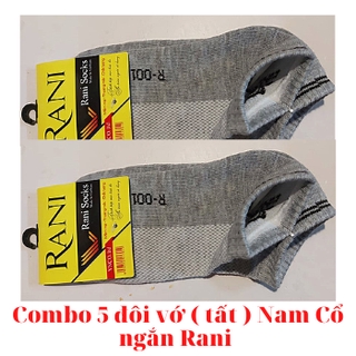 Combo 5 đôi vớ ( tất ) Nam Cổ ngắn Rani