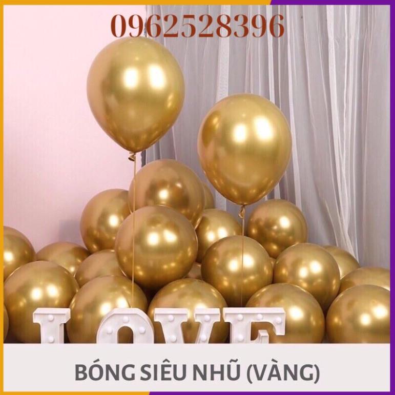[ KHUYẾN + MẠI] Sét Bóng Trang Trí Phòng Cưới Tông Đỏ  Vàng [ Tặng 100 Cánh Hoa]