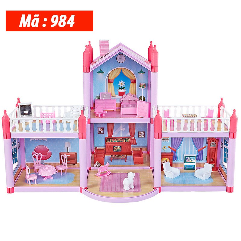 Nhà Búp Bê Cỡ Lớn Búp bê barbie Kích thước 60-70 cm Blockbuilding