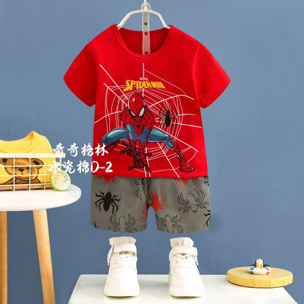 (Xả kho ) Đồ bộ quảng châu cho bé- Bộ cotton cộc tay cho bé trai 8-10kg