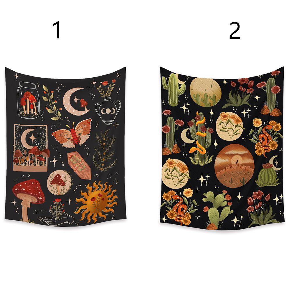 KUNHEV Phụ Kiện Treo Tường Trang Trí Hình Trăng Sao Phong Cách Hippie