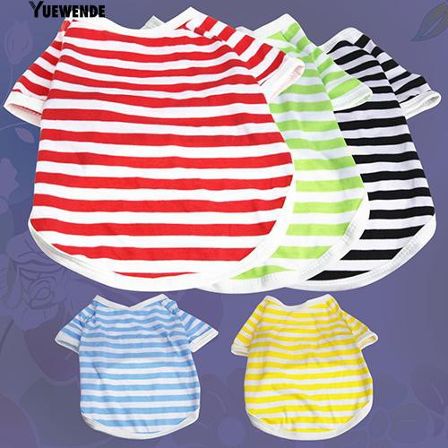 Áo thun họa tiết sọc cho thú cưng