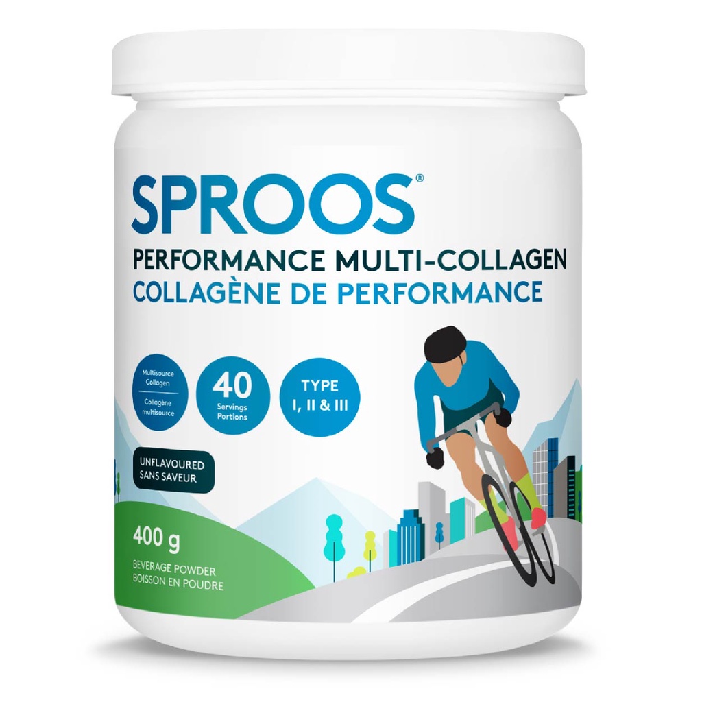 Bột uống collagen peptide Sproos Performance Multi-Collagen 400g