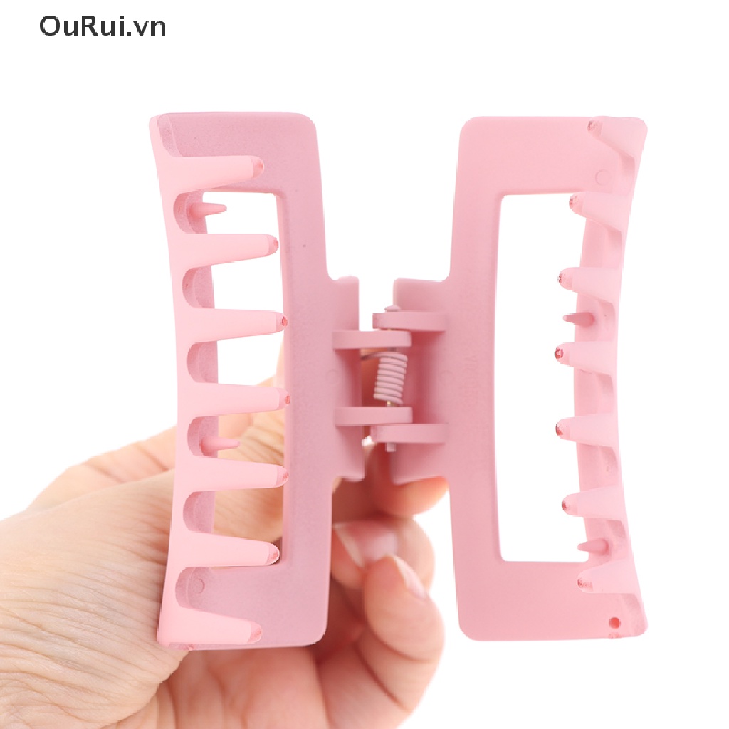 1 Kẹp Tóc Càng Cua Hình Vuông Đơn Giản Dành Cho Nữ {OuRui.vn}