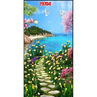 Tranh 3D dán tủ lạnh kt 140 x 60cm được chọn mẫu
