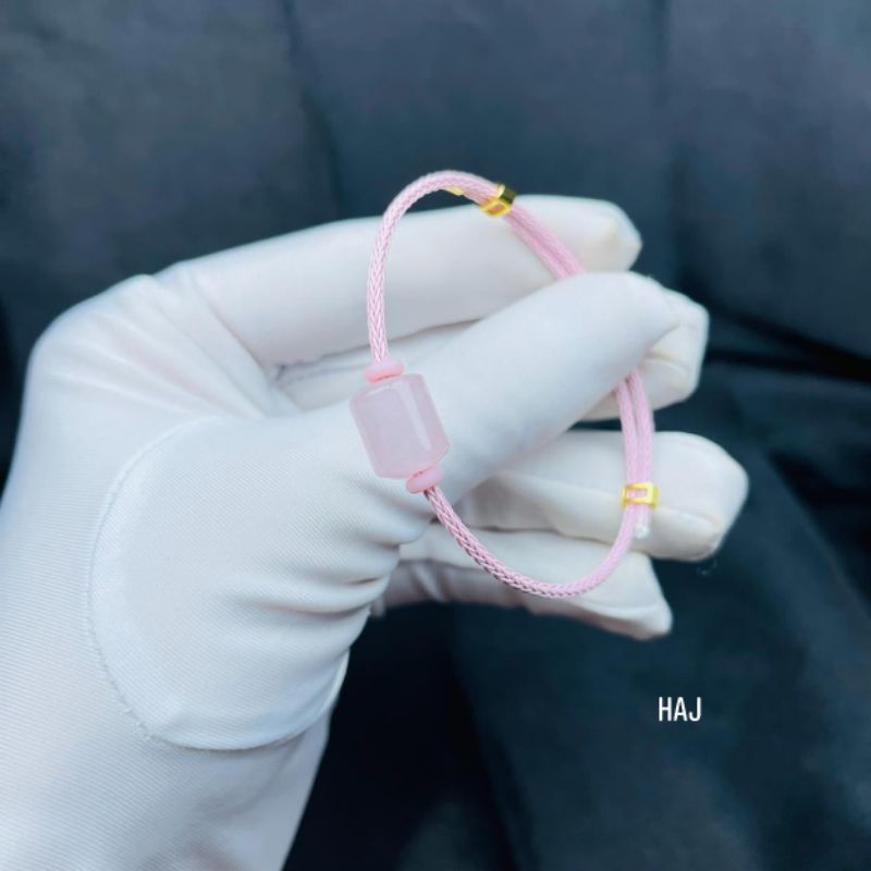 Vòng Tay Lu Thống Đá TA Hồng ☯ Vòng Tay May Mắn ☯ Tài Vận May Mắn