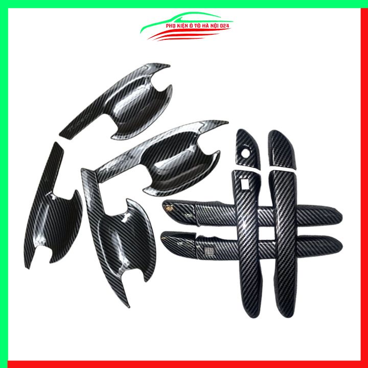 Ốp tay hõm Tucson 2016-2021 vân Carbon chống trầy bảo vệ cửa xe ô tô