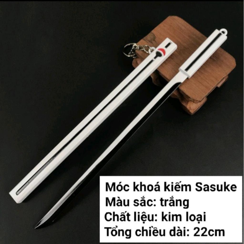 Móc Khóa kiếm Sasuke dài 22cm bằng thép đặc cực kỳ đẹp mắt