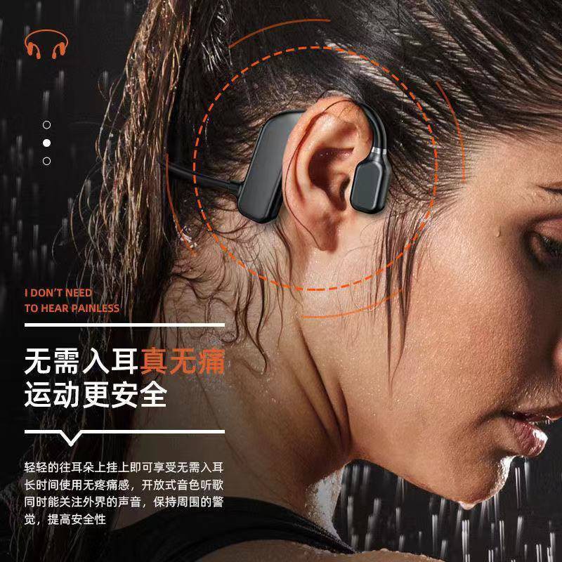 Tai nghe Bluetooth Mới 2021 Tập thể dục gắn tai để ngăn ngừa tai nghe 5.1 Học sinh nghiên cứu màu đen | BigBuy360 - bigbuy360.vn