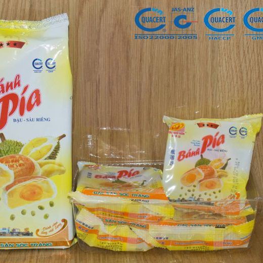 Bánh pía đậu sầu riêng 3 sao Tân Huê Viên 440g