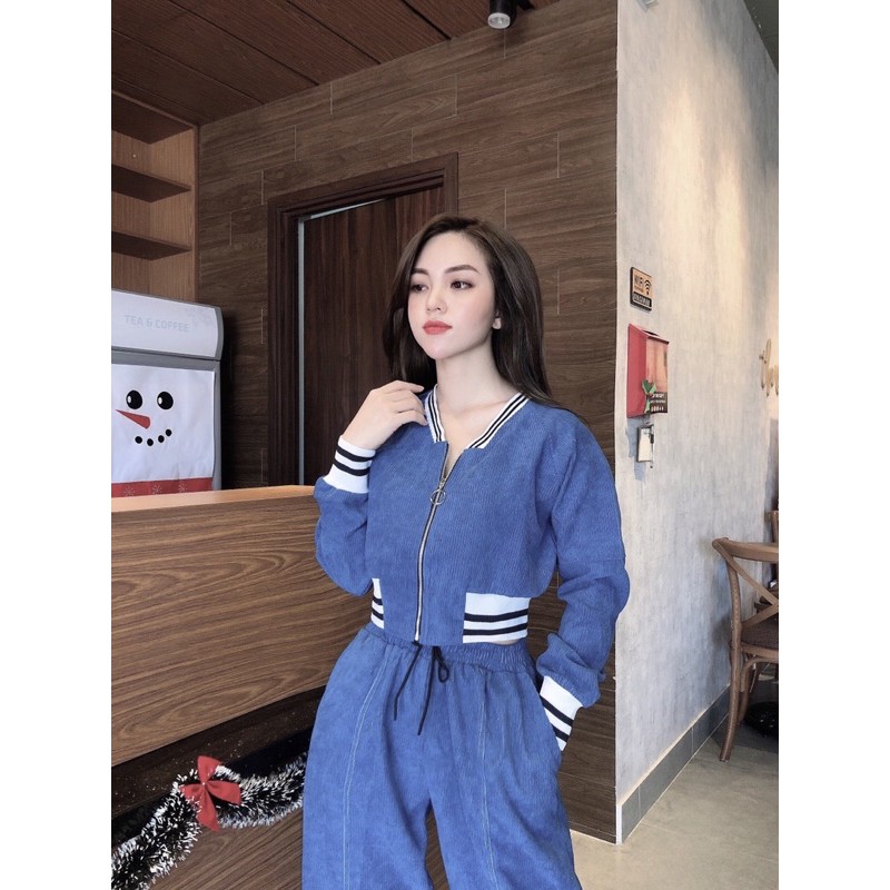 BỘ THỂ THAO CHẤT NHUNG TĂM - ẢNH CHÍNH CHỦ - CHẤT DÀY DẶN BẬN MÙA LẠNH