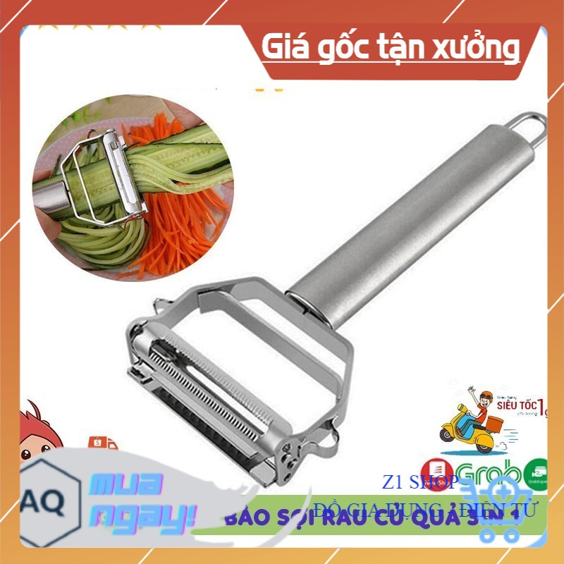 Dao Gọt, Dụng Cụ Bào Sợi, Nạo Rau Củ Quả Đa Năng Inox 404 Đa Năng Tiện Dụng - Z1