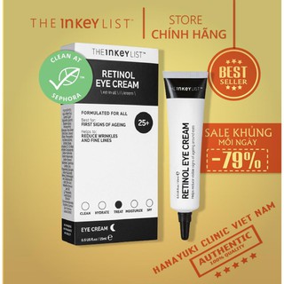 [Bill Sephora] Kem Mắt Chống Lão Hóa The INKEY List Retinol Eye Cream 15ml Chính Hãng - Hanayuki Asia