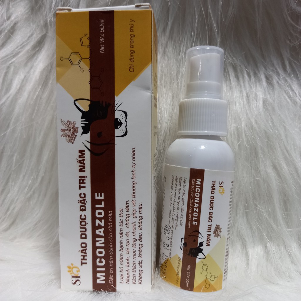 Đặc trị nấm chó mèo Micolazole, Trị viêm da chó mèo