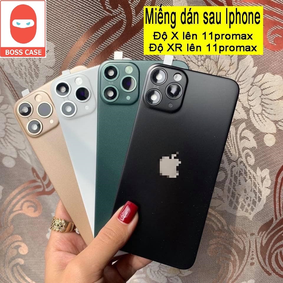 Miếng dán độ giả iphone từ X-XS lên 11 pro, xsmax lên 11 pro max đơn giản hot trend