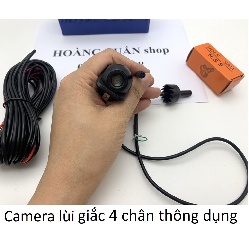 Camera lùi kiêm cam lề nấm mũ rơm AHD CCD giắc 4 chân cắt dây đảo chiều cho cả màn andorid và DVD taplo | BigBuy360 - bigbuy360.vn