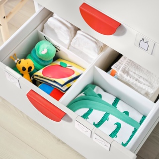 Set 2 hộp chia ngăn tủ quần áo RASSLA Ikea (cao 9cm và 16cm)