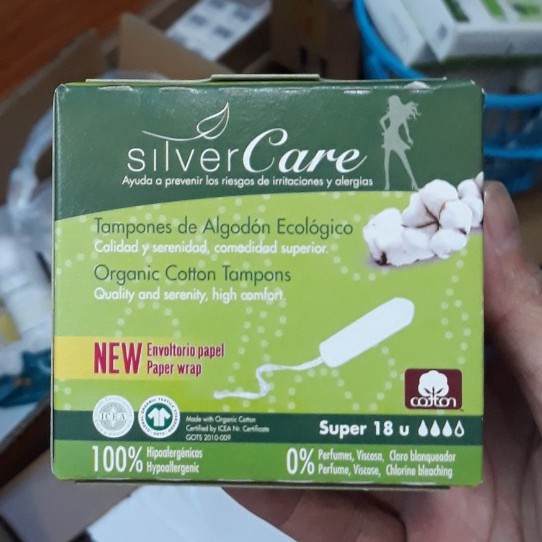 Băng Vệ Sinh Dạng Ống Tampon Hữu Cơ Organic Digatal Cotton Silvercare