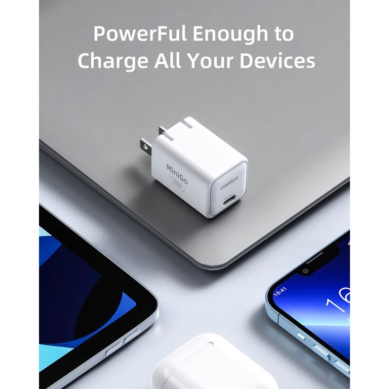 Sạc nhanh siêu nhỏ Iphone 14/13/12 InnoStyle Minigo Gan II 30W PD/PPS chính hãng